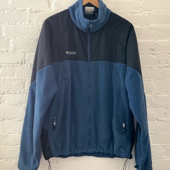 Columbia mens blue fleece zip up jacket - Picture 1 of 15